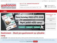Tablet Screenshot of gastronom.cz